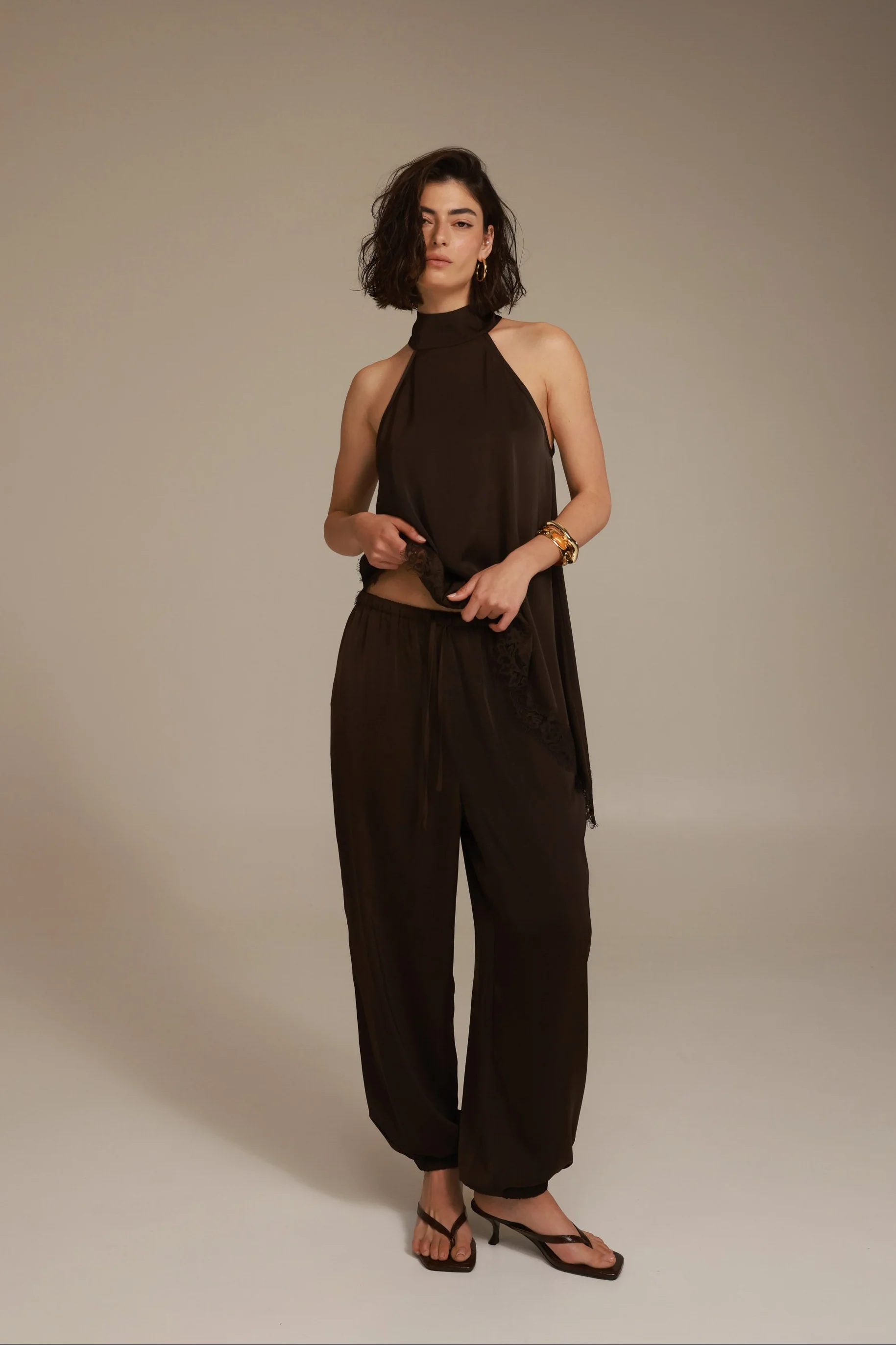 מכנסי סיאל חומים - Image 6